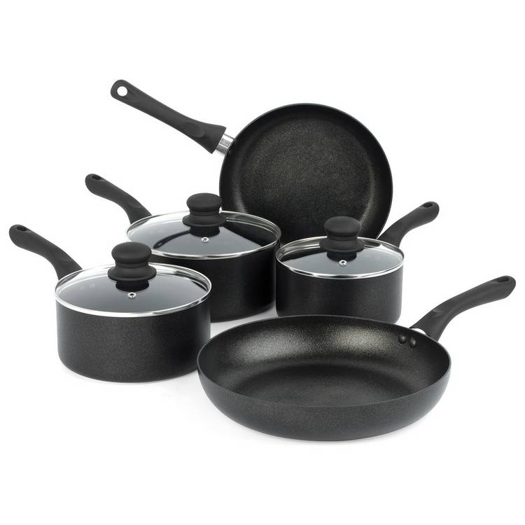 Russell Hobbs Diamond Stone 5 Piece Aluminium Saucepan Set