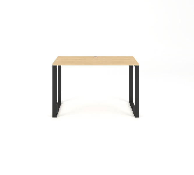 Biurko 2 60x120 kolor dąb vicenza nogi metalowe czarne