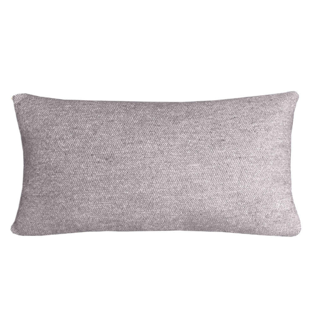 RECYCLED - Coussin rectangle Magic violet double face en laine recyclée 35x60