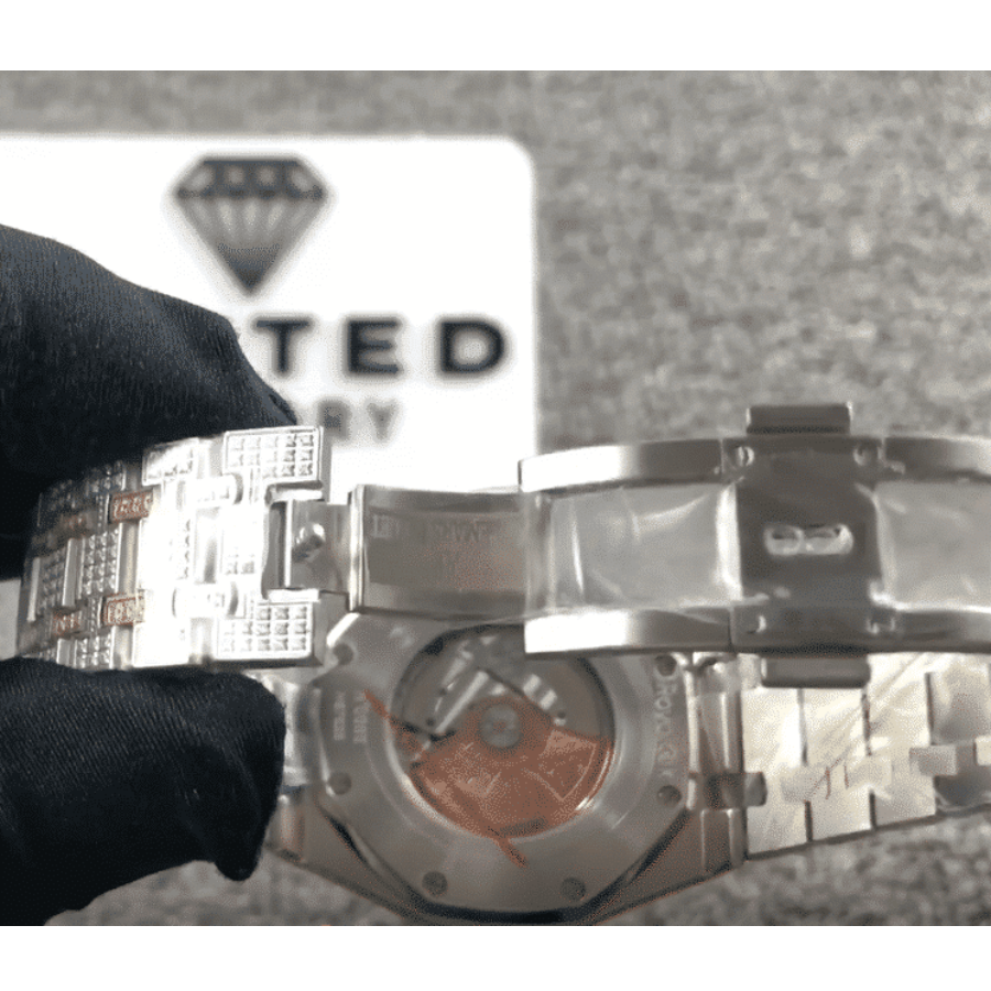 AP Royal Oak Iced Out Two-Tone 15400SR.OO.1220SR.01 Master Replica 1:1