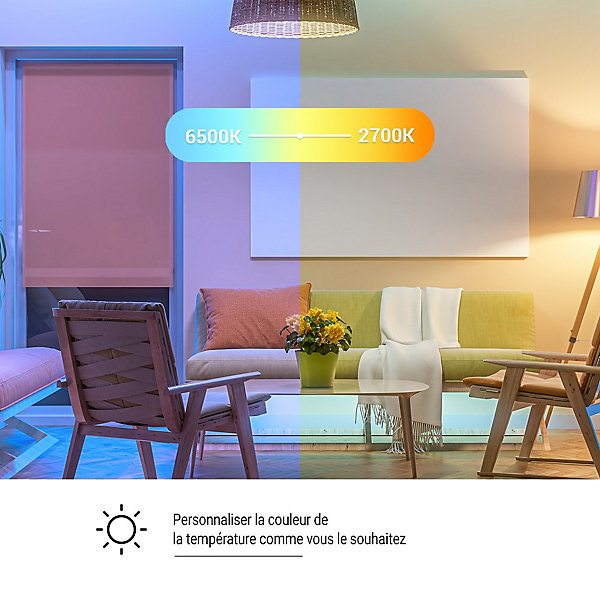 Ezviz Ampoule Led Connectée Wifi Lb1 Multicouleur