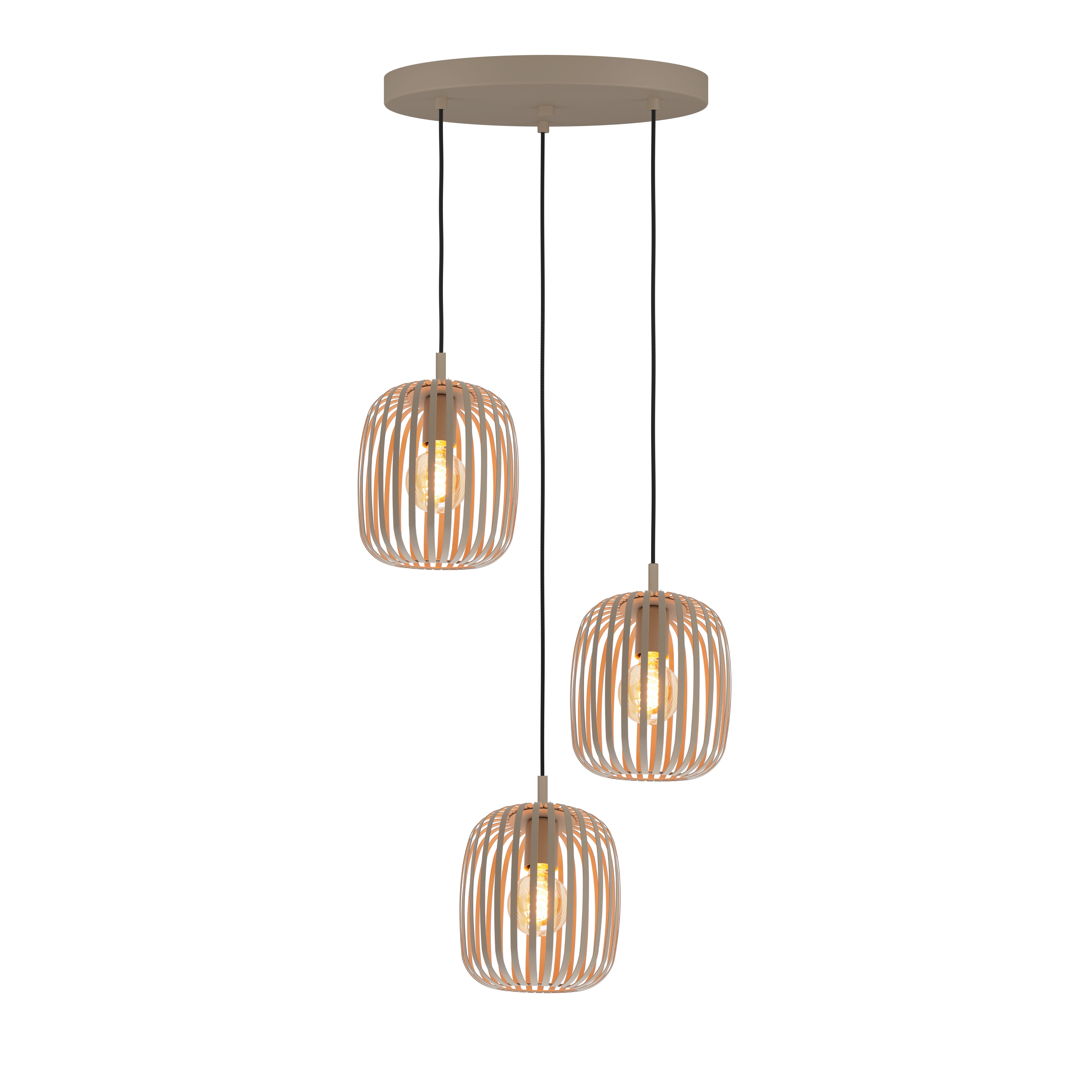 EGLO hanglamp Romazzina - e27 - zandkleur