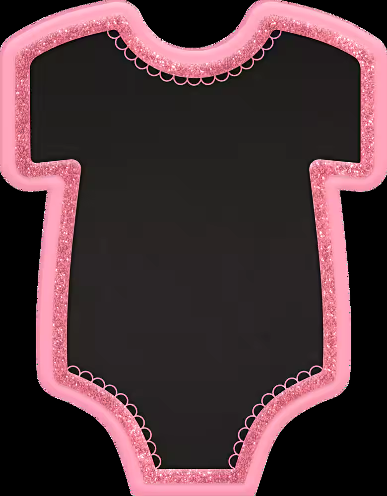 Bodysuit Baby Shower Chalkboard Easel Sign