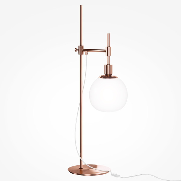 Lampa stołowamiedziano-biała ERICH 1xE14x40W wys:65cm Maytoni