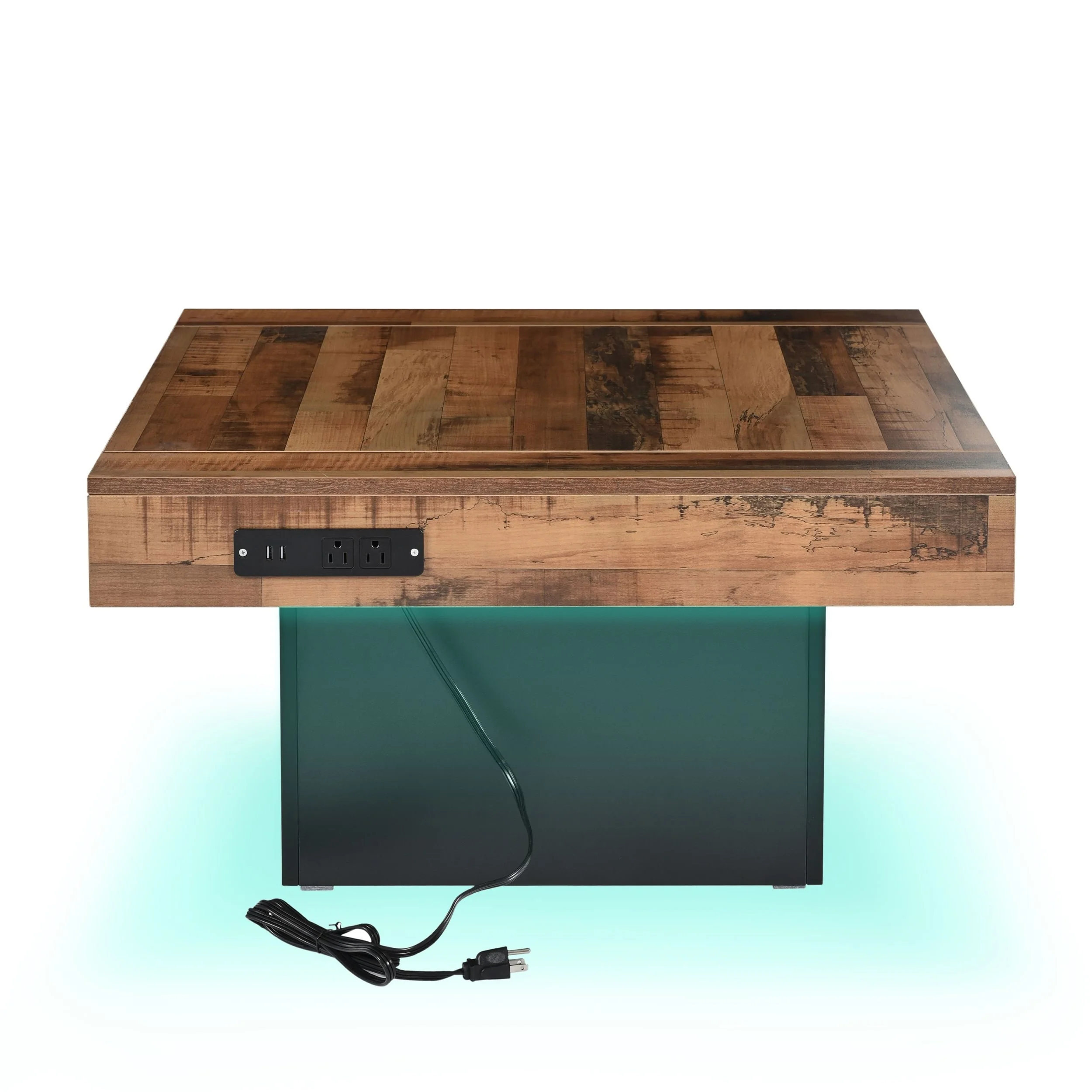 Farmhouse Coffee Table with 2 USB Ports and Outlets