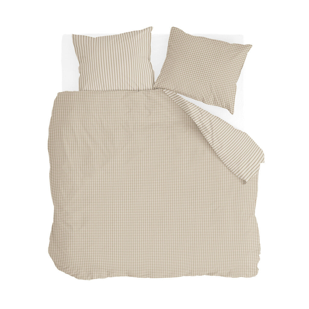 Walra - Dekbedovertrek Cozy Blocks - 240x220 cm - Zand