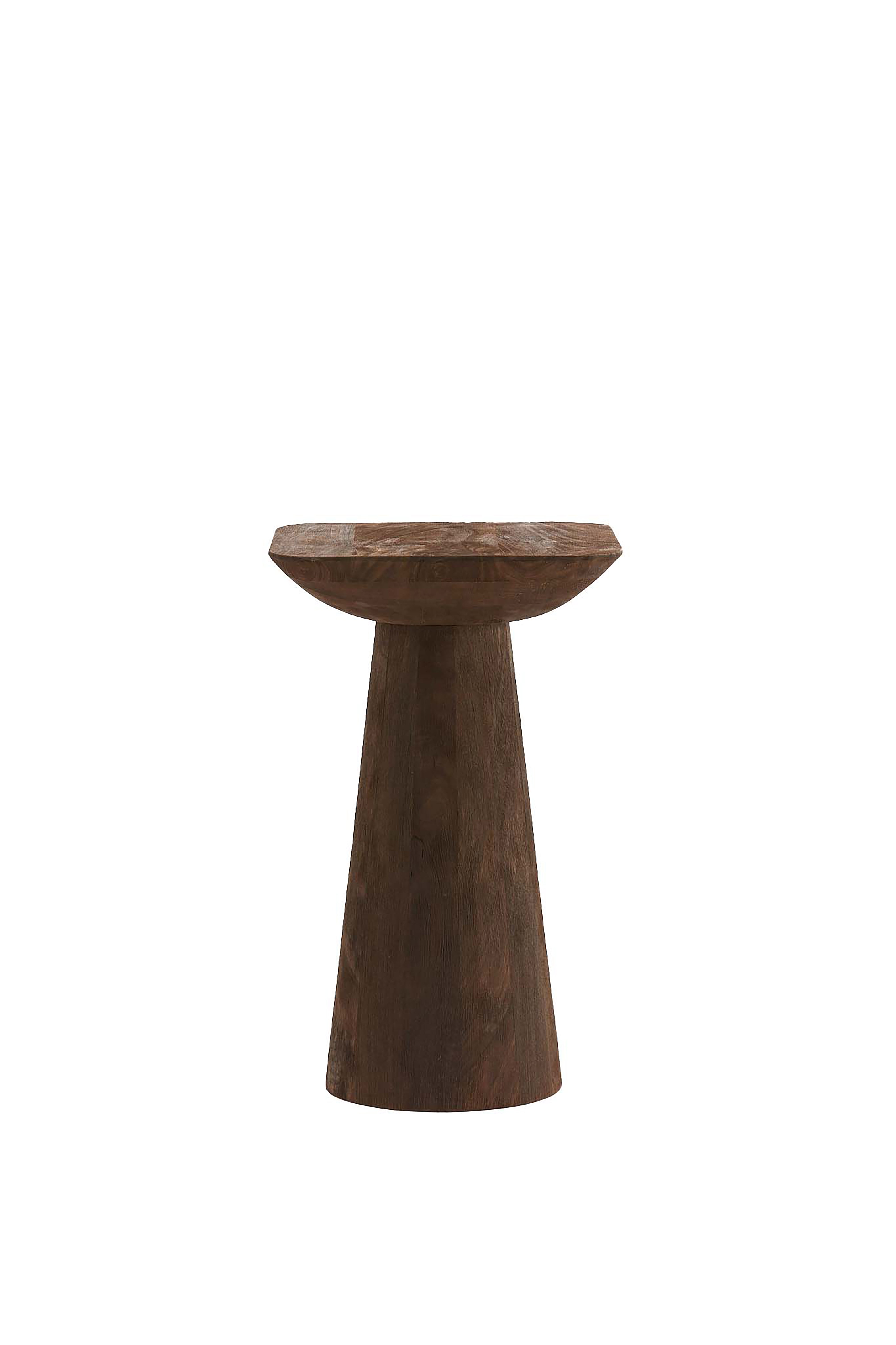 Light & Living bijzettafel DEGO - Ø33x53cm - bruin