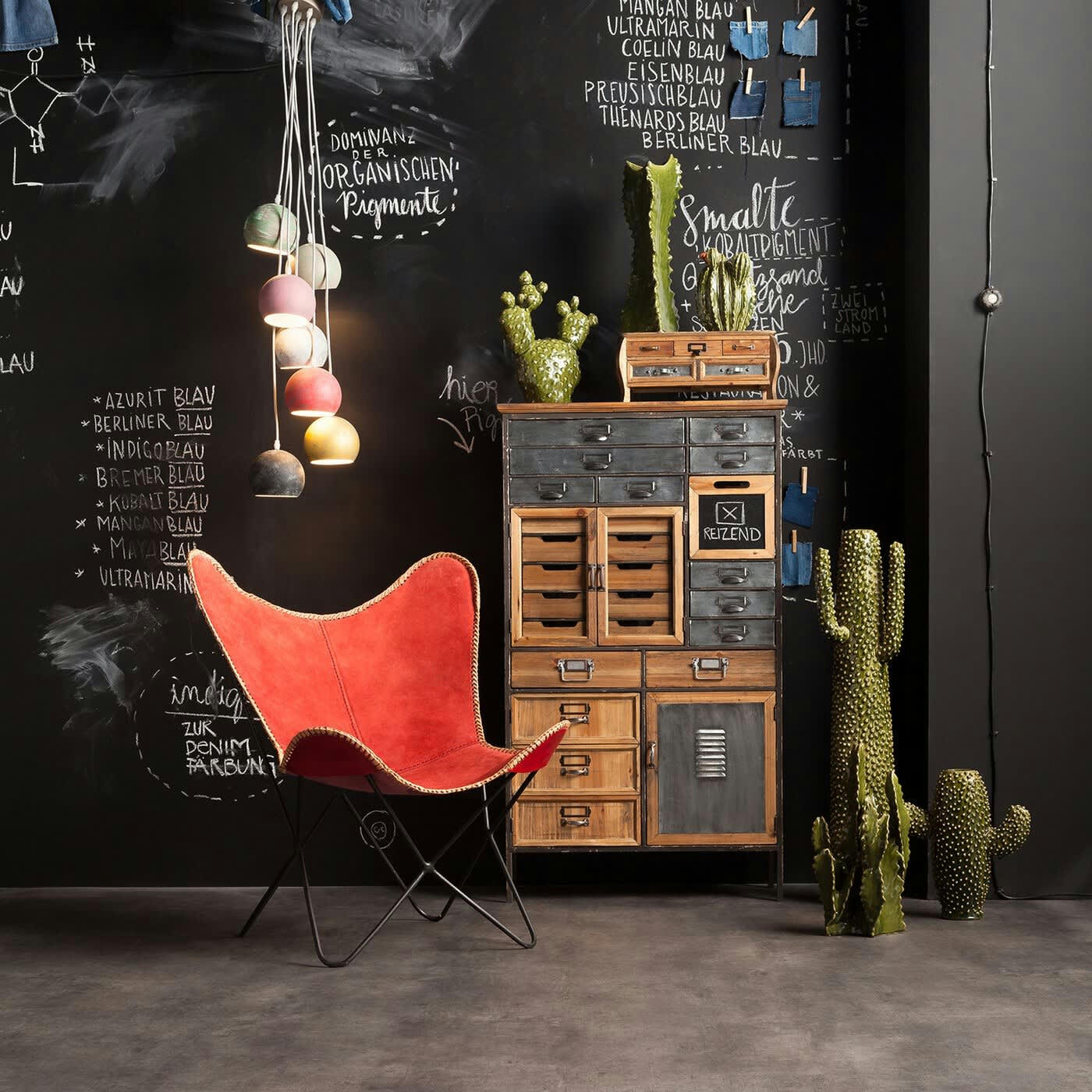 ART FACTORY - Commode industrielle en acier et pin