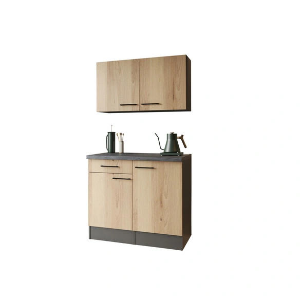 Buffetschrank, »Oliver«, LxBxH: 100x60x200 cm, eichefarben
