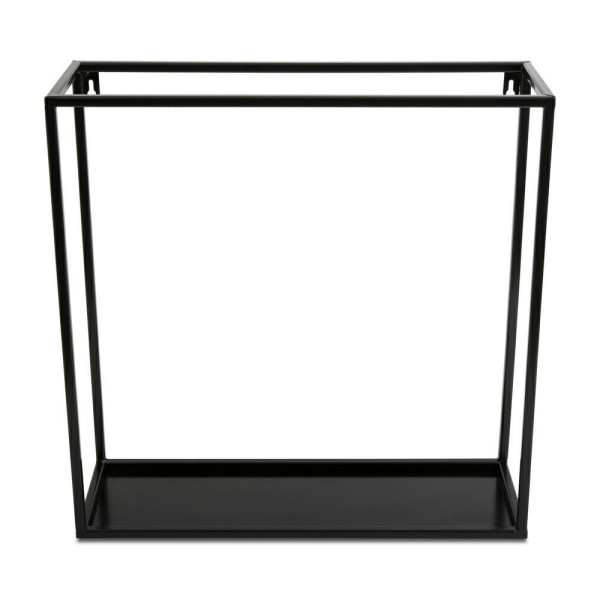 Czarna półka wisząca ścienna metal 45 cm LOFT