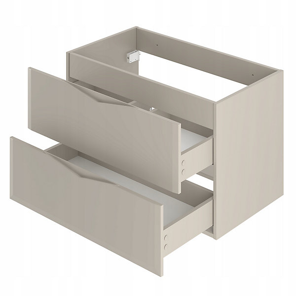 Meuble de salle de bain sous vasque suspendu DELCA cachemire 80 cm