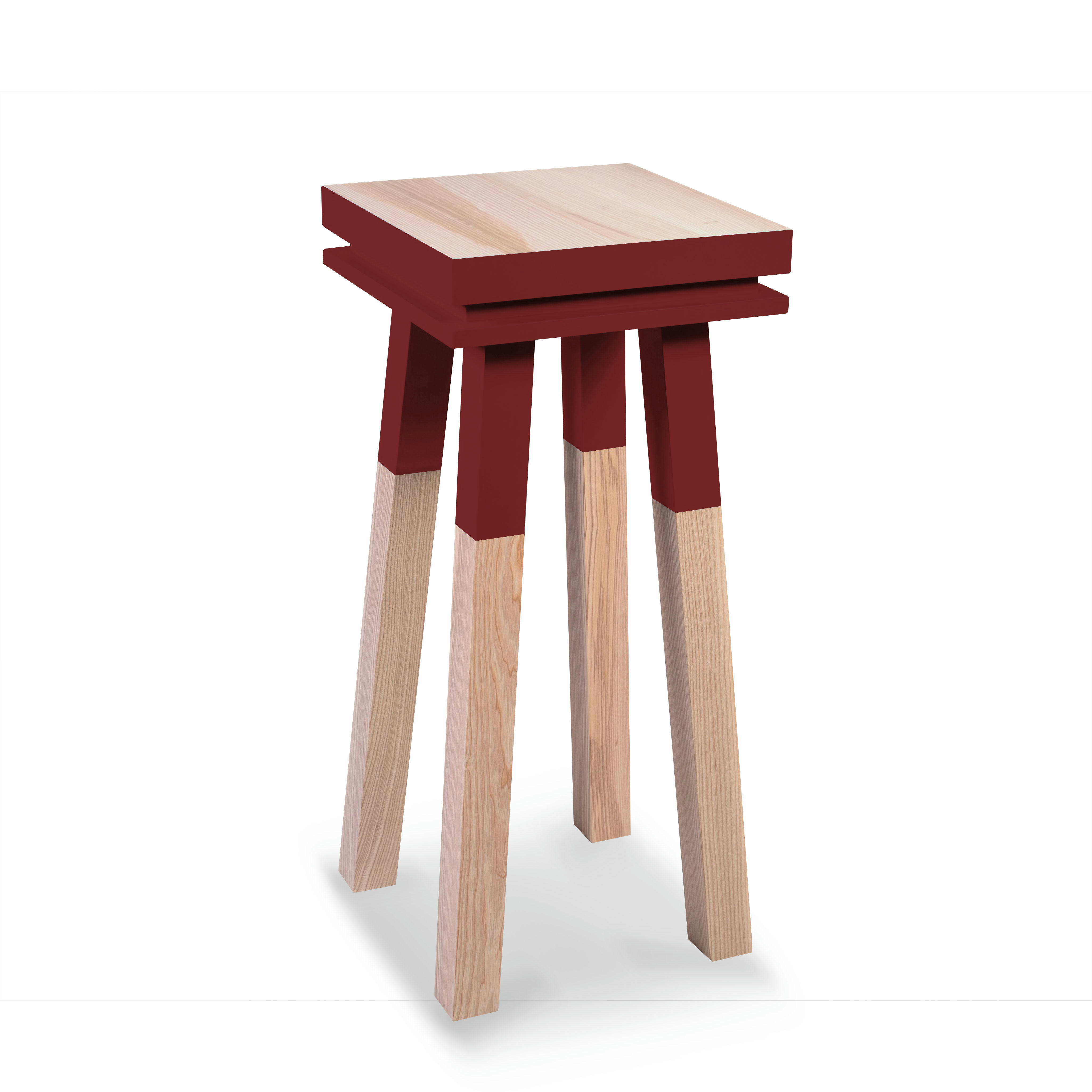 EGEE - Stèle Guéridon plateau 40 cm, 100%  frêne massif