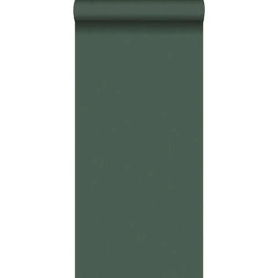 ESTAhome behang - linnenstructuur - donkergroen - 0.53 x 10.05 m