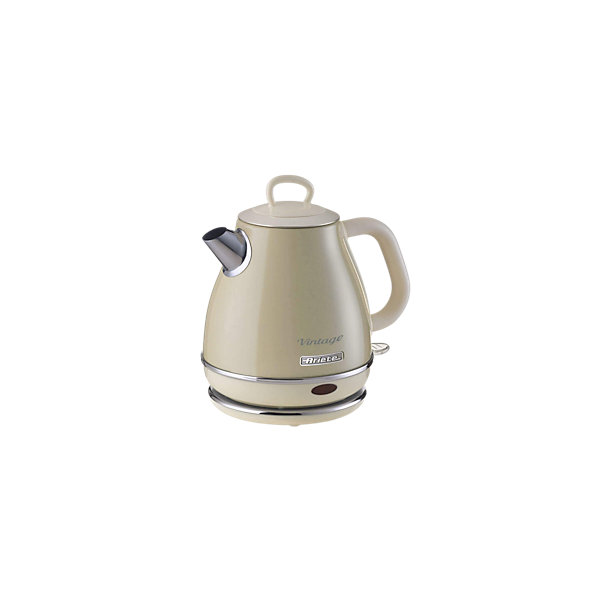 PACK1 Bouilloire Electrique 1L Sans Fil Vintage Beige   1 Grille-pain 2 fentes Thermostat 6 positions Vert ARIETE
