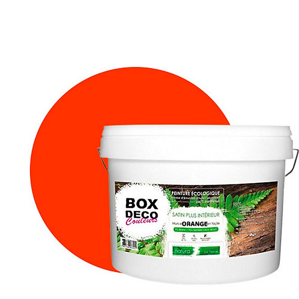 Orange Peinture interieur aspect satin Natura - Orange - 10L