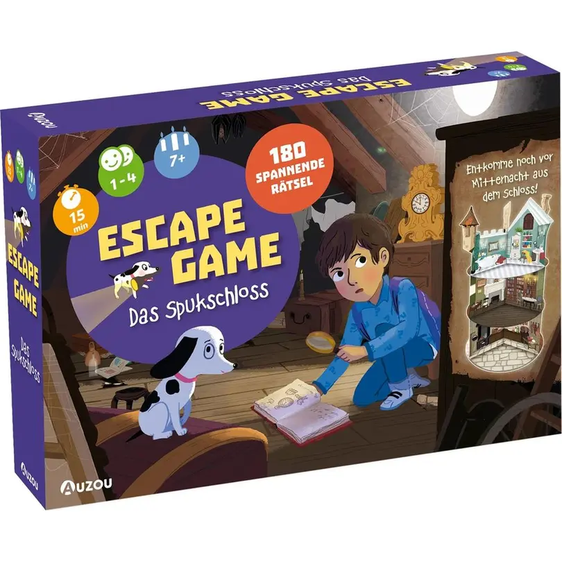 Kinderspiel Set bestehend aus verschiedenen Artikeln Die drei ???, Escape Room