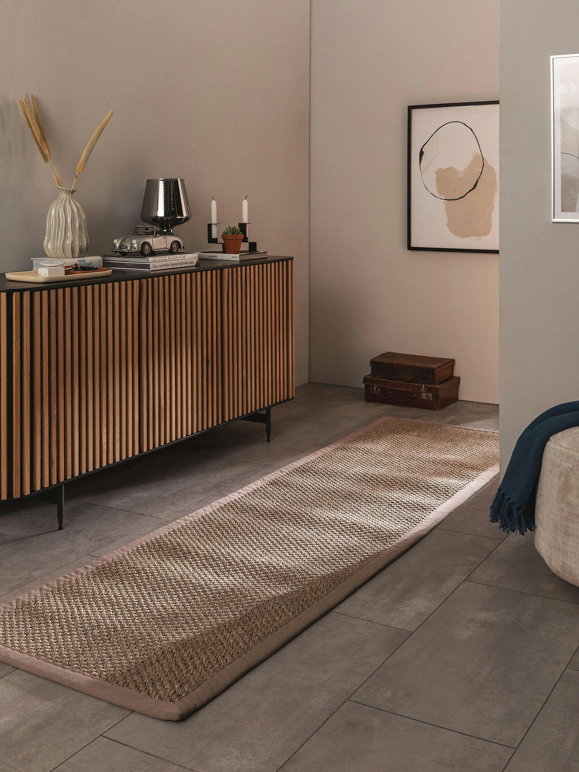 GRETA - Tapis sisal gris 70x240