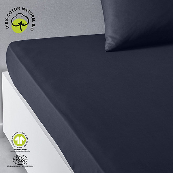 Drap housse 1 place - 100% coton BIO