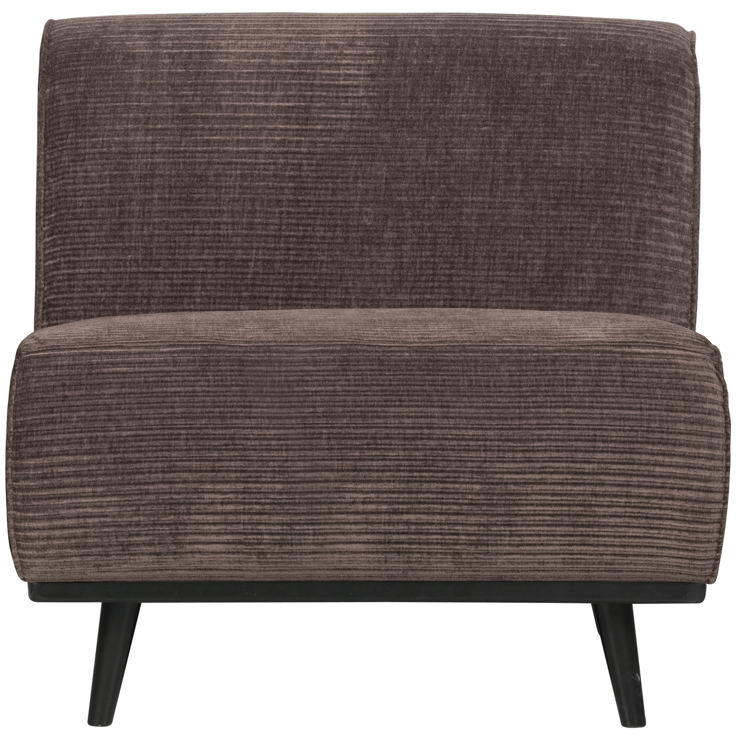 WOOOD 1-zits element Statement - Ribstof - Taupe - 77x79x93