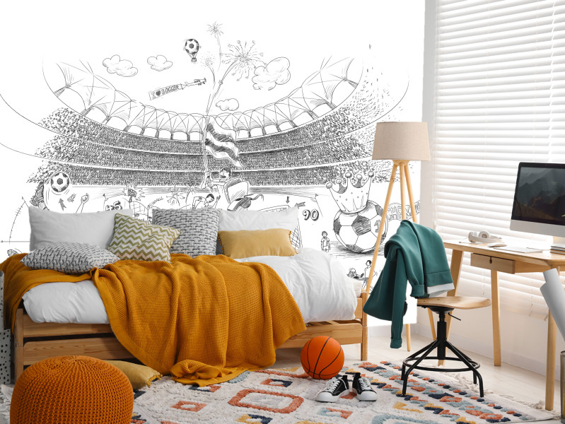 Fototapeta Szkicowany stadion 100x70cm