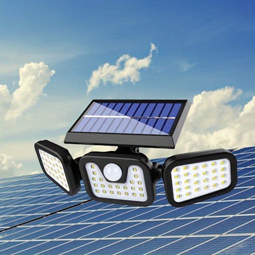 NNETM Outdoor Solar Wall Light with Motion Sensor & Foldable Design