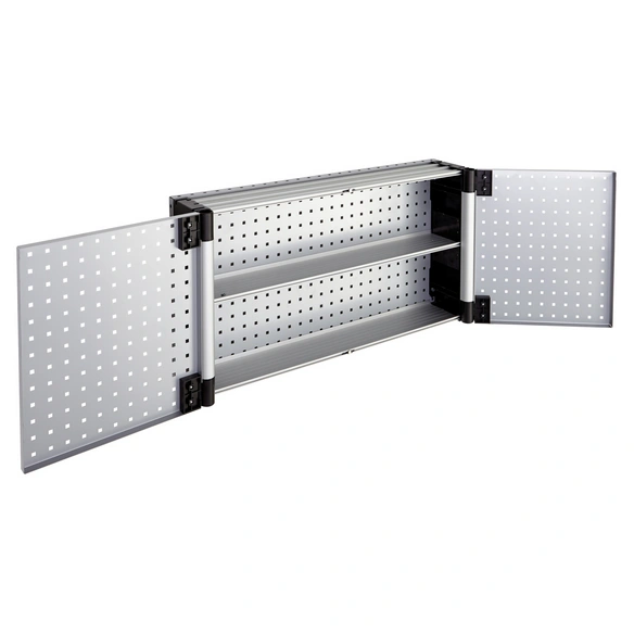 Hängeschrank, aus stabilen Stahl- und Aluminiumelementen, magnetischer Verschluss