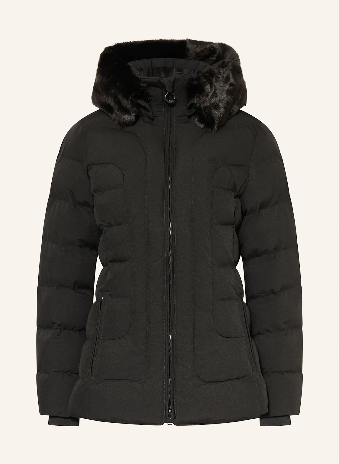 WELLENSTEYN Steppjacke BELVITESSE MEDIUM mit DUPONT™ SORONA®-Isolierung und abnehmbarem Kunstpelz
