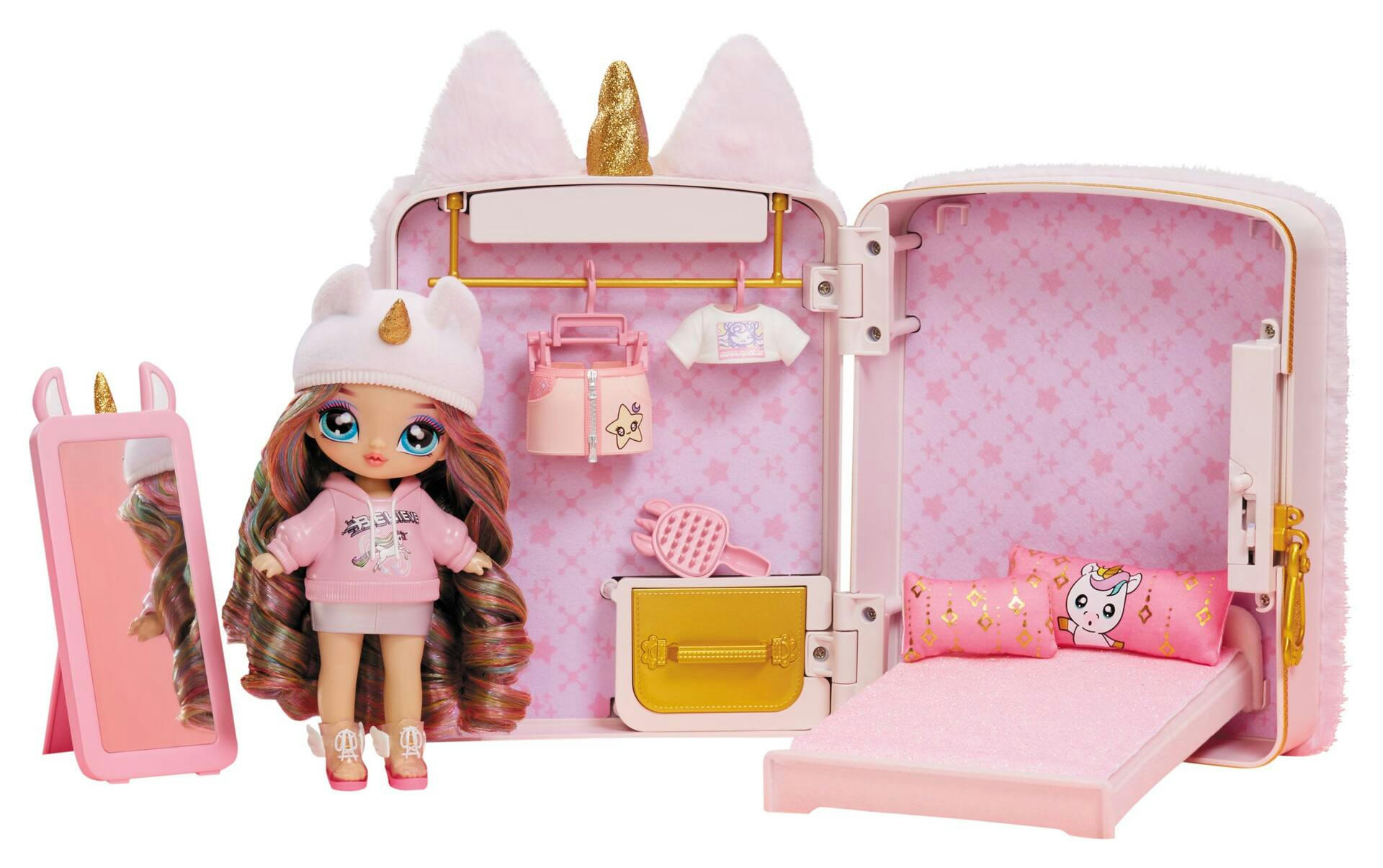 L.O.L. Na! Na! Na! Surprise 3-in-1 Mini Backpack Unicorn Playset, Assorted Styles, Ages 3+