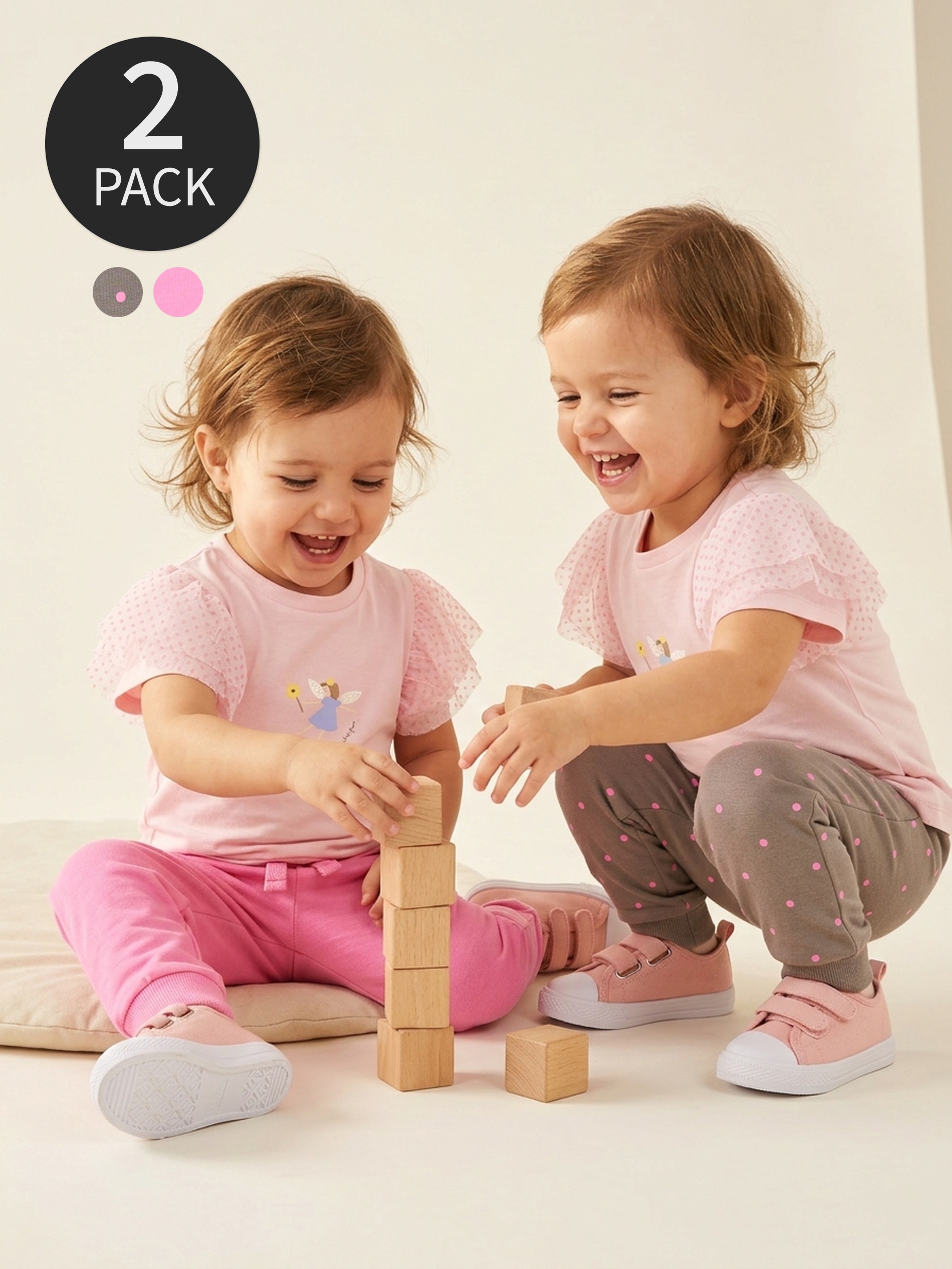 Zestaw bawełnianych spodni dresowych 2 pack
