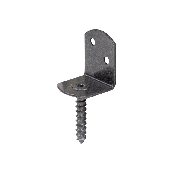 Flechtzaunhalter, stahl/verzinkt/feuerverzinkt, 50 Stück, schwarz-diamant