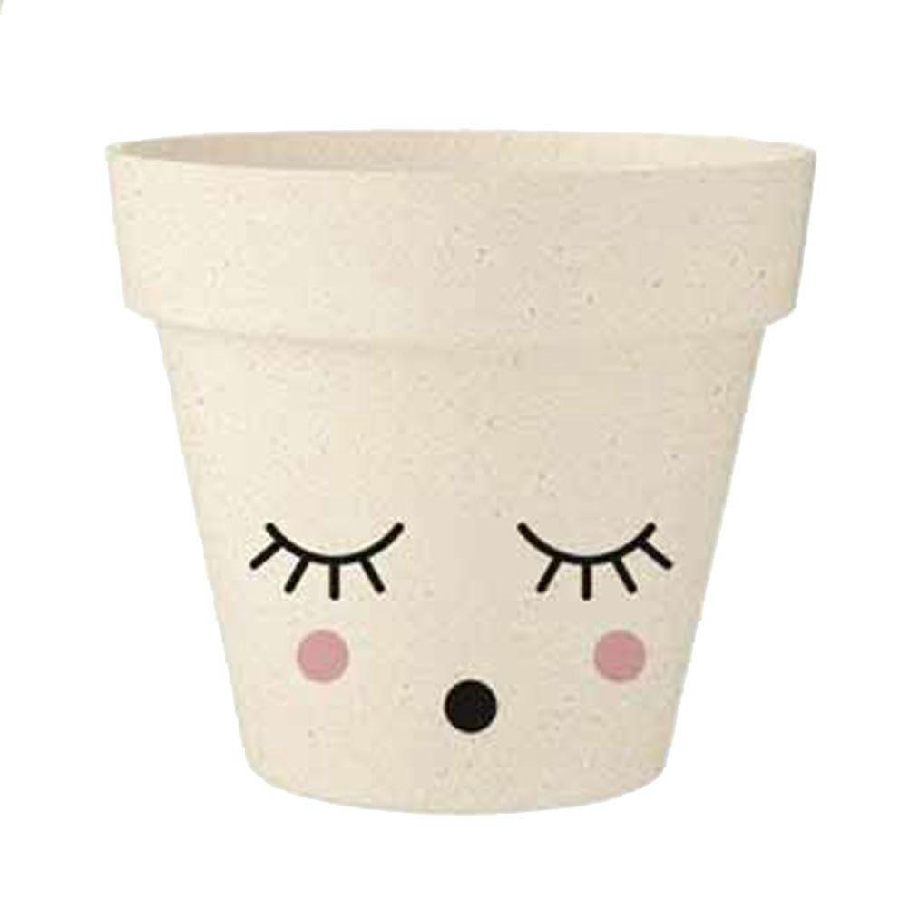 VISAGE - Cache pot en bambou D9,5cm
