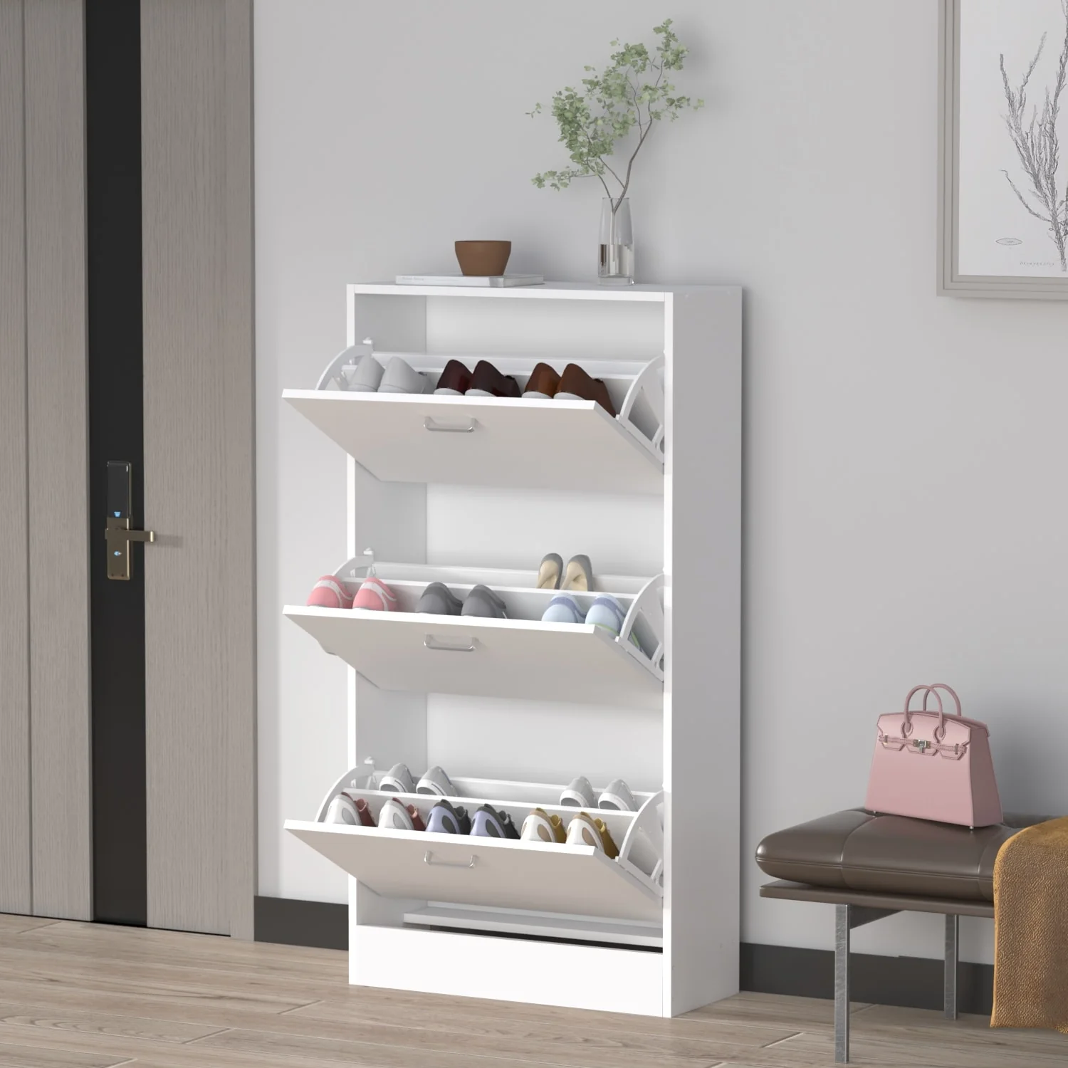 3-Tier Shoes Cabinet