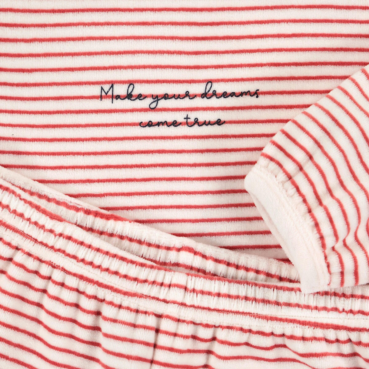 Pyjama rayé en velours