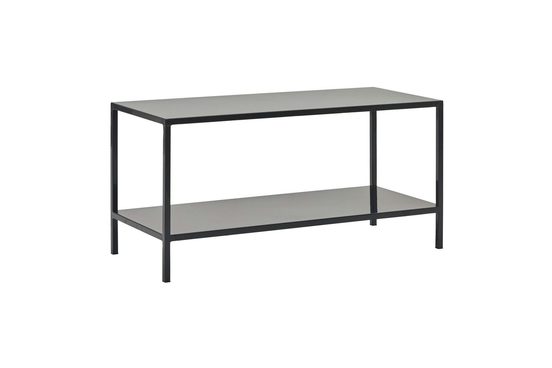 FARI - Table basse rectangulaire en acier noir