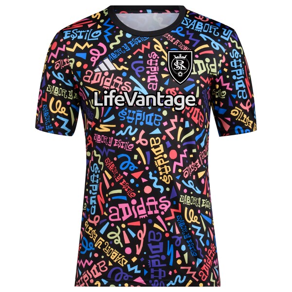Real Salt Lake adidas 2024 Hispanic Heritage Pre-Match Top - Black