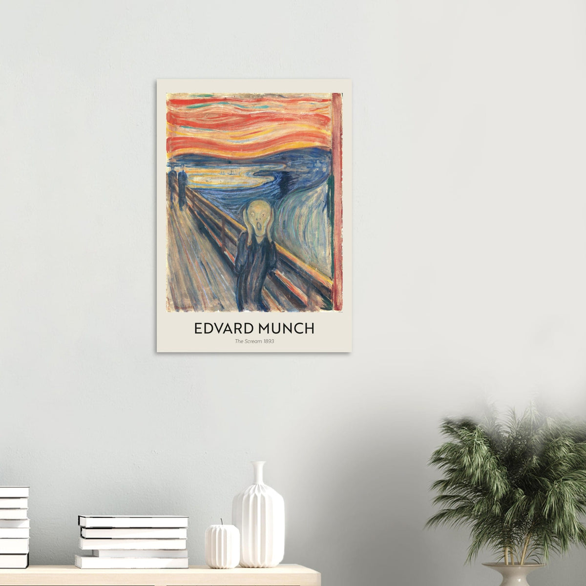 Artfulprints Edvard Munch - The Scream 1893  poster 50x70 cm