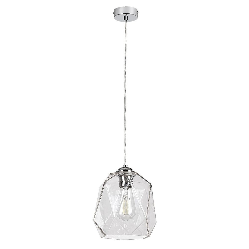 Lampa wisząca chromowana przezroczysta Shivani 1xE27x40W Rabalux