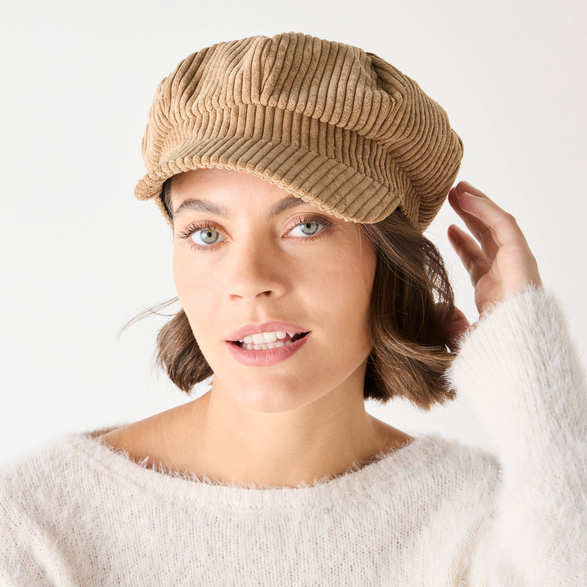 Casquette velours réglable