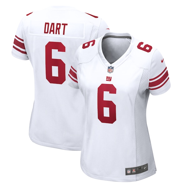Jaxson Dart New York Giants Nike Women's Game Jersey -  White/Royal