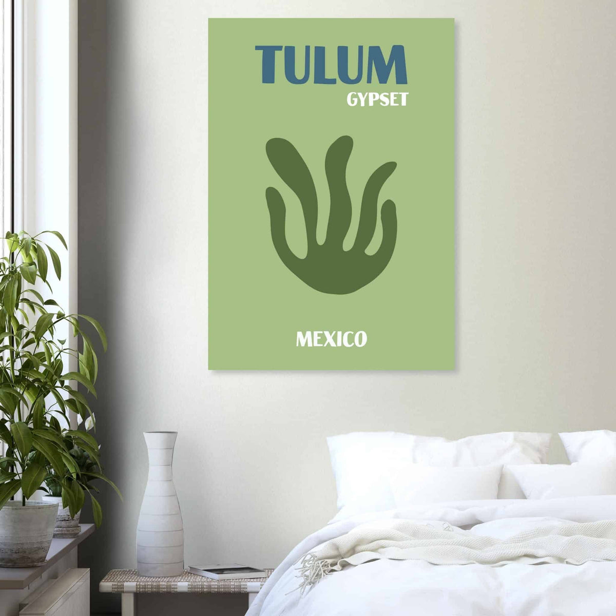 Artfulprints Poster Mexico - Tulum Gypset  - 70x100 cm - Groen