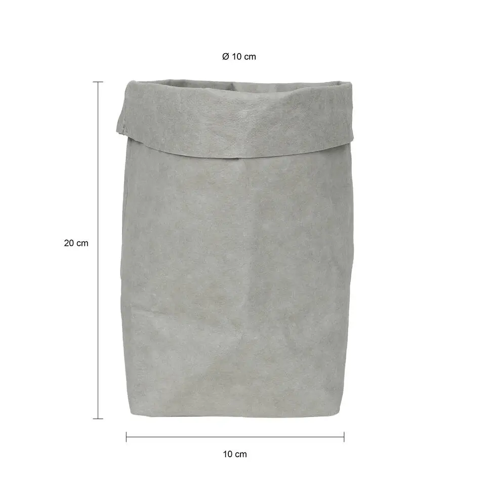 QUVIO Plantenzak uitwasbaar 10x10x20cm - Grijs