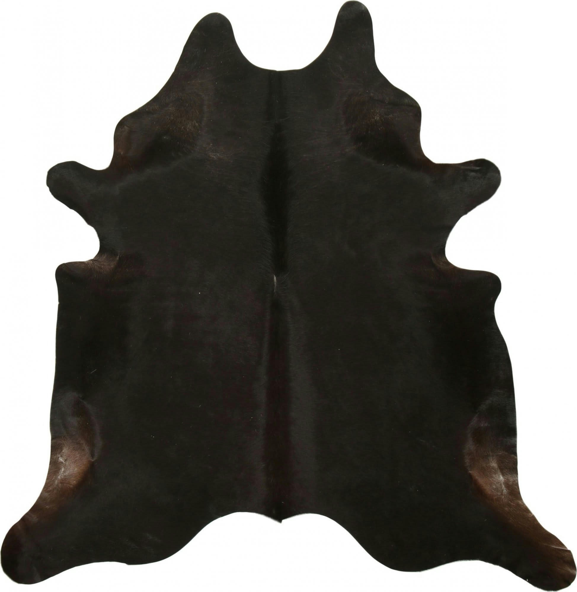 EXOTIC - Tapis peau naturelle Cuir Noir