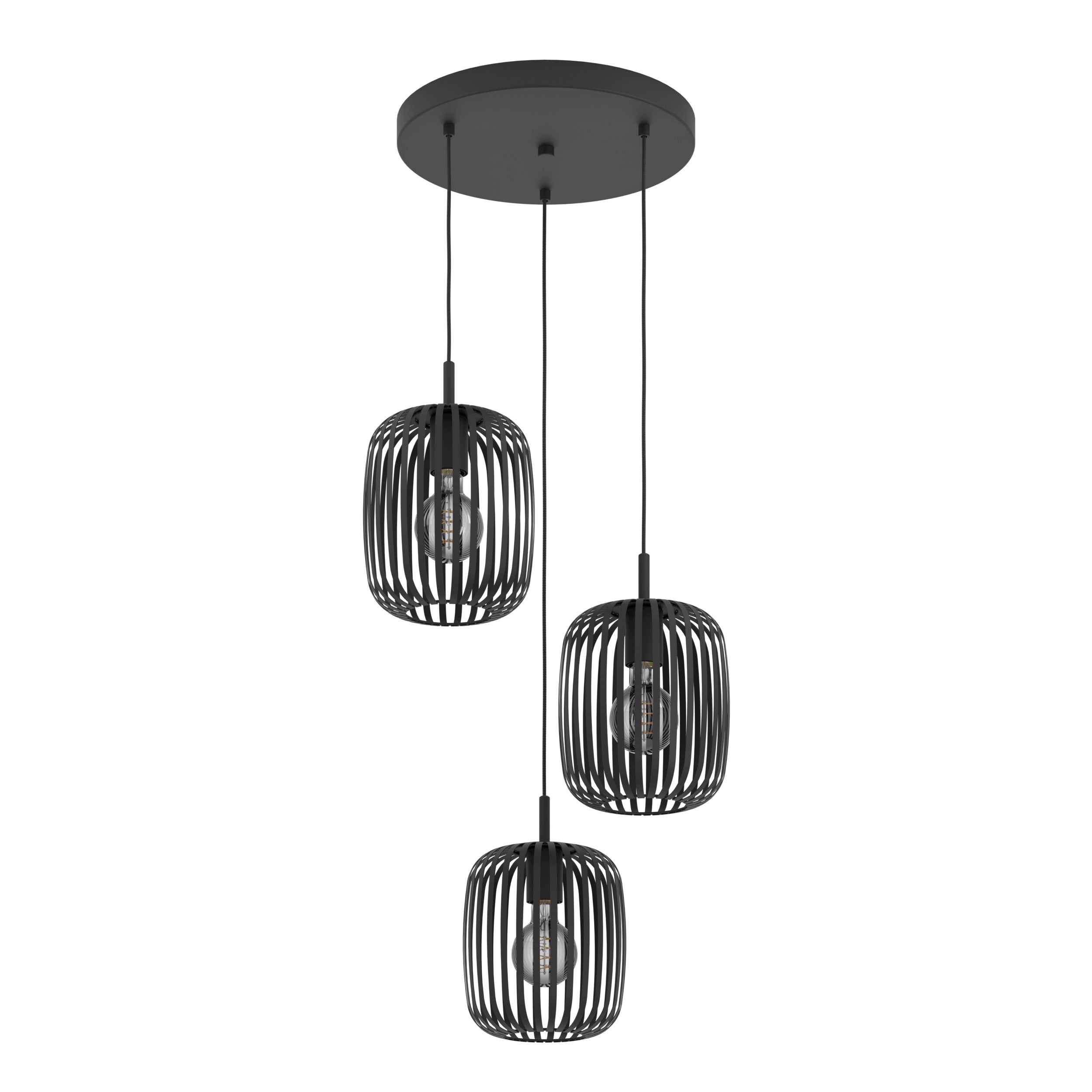 EGLO hanglamp Romazzina - e27 - zwart