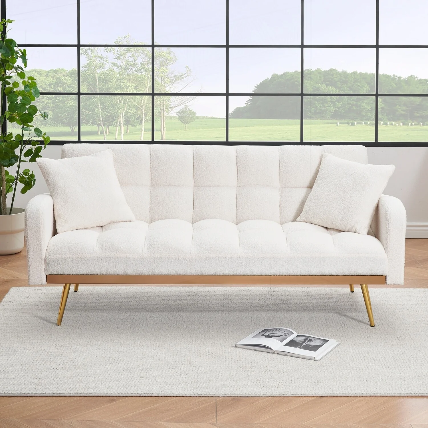 Versatile Sofa Bed with Adjustable Feature for Small Spaces and Multiple Users