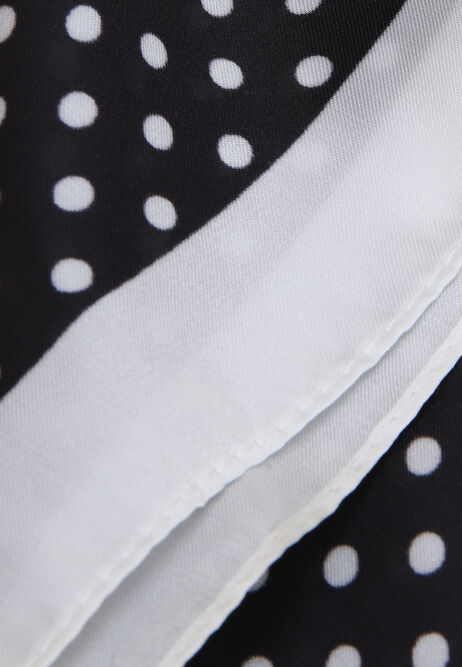 Womens Black Polka Dot Multiway Scarf