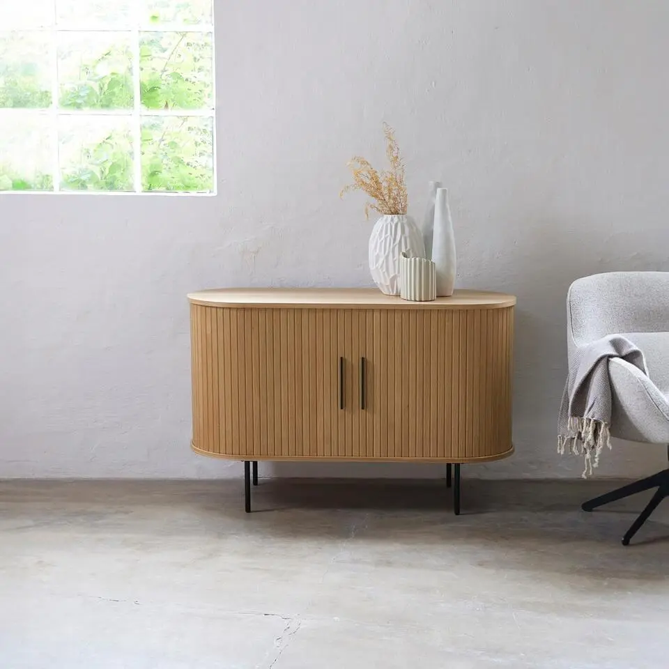 Dressoir Naturel Eikenhout - 120x45x76cm - Nola