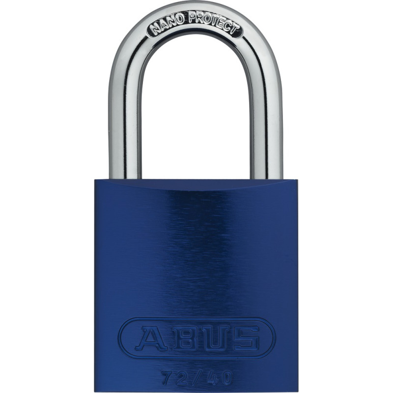 Cadenas à clé en aluminium série 72 bleu 40 mm ABUS