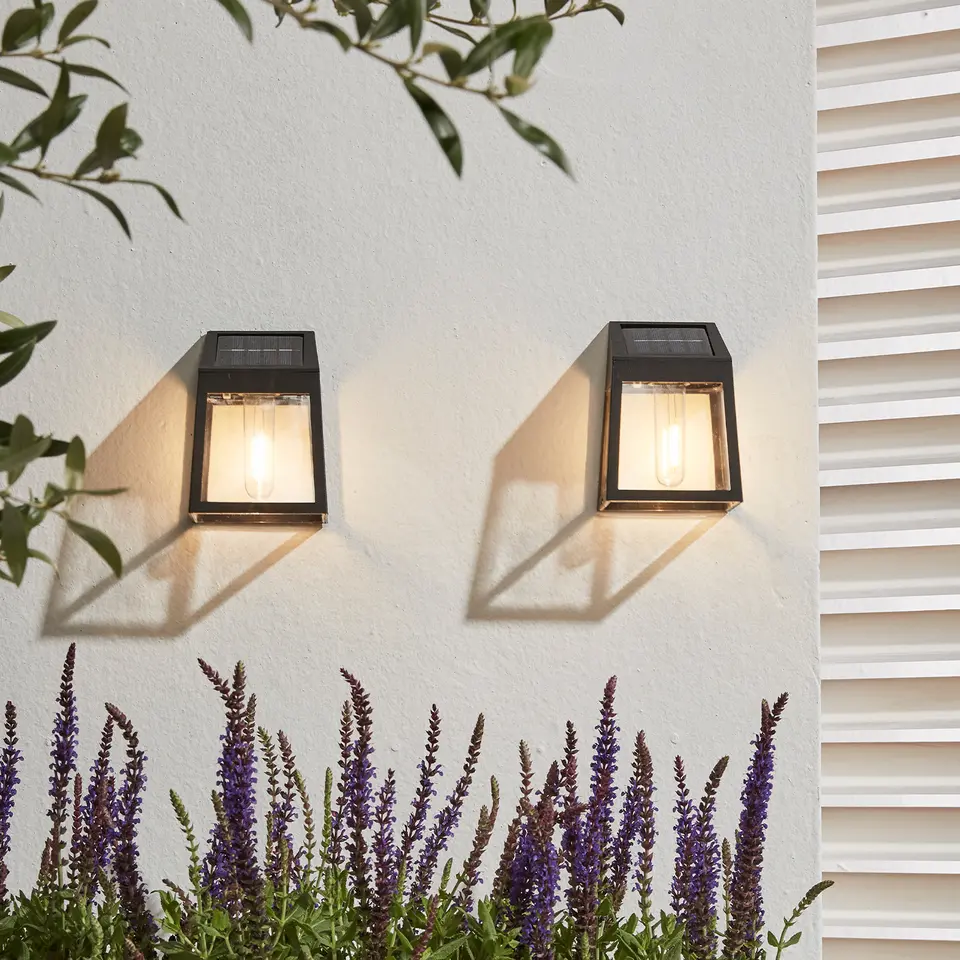 Solar Wandlamp - Vigo - LED - Set van 3 stuks