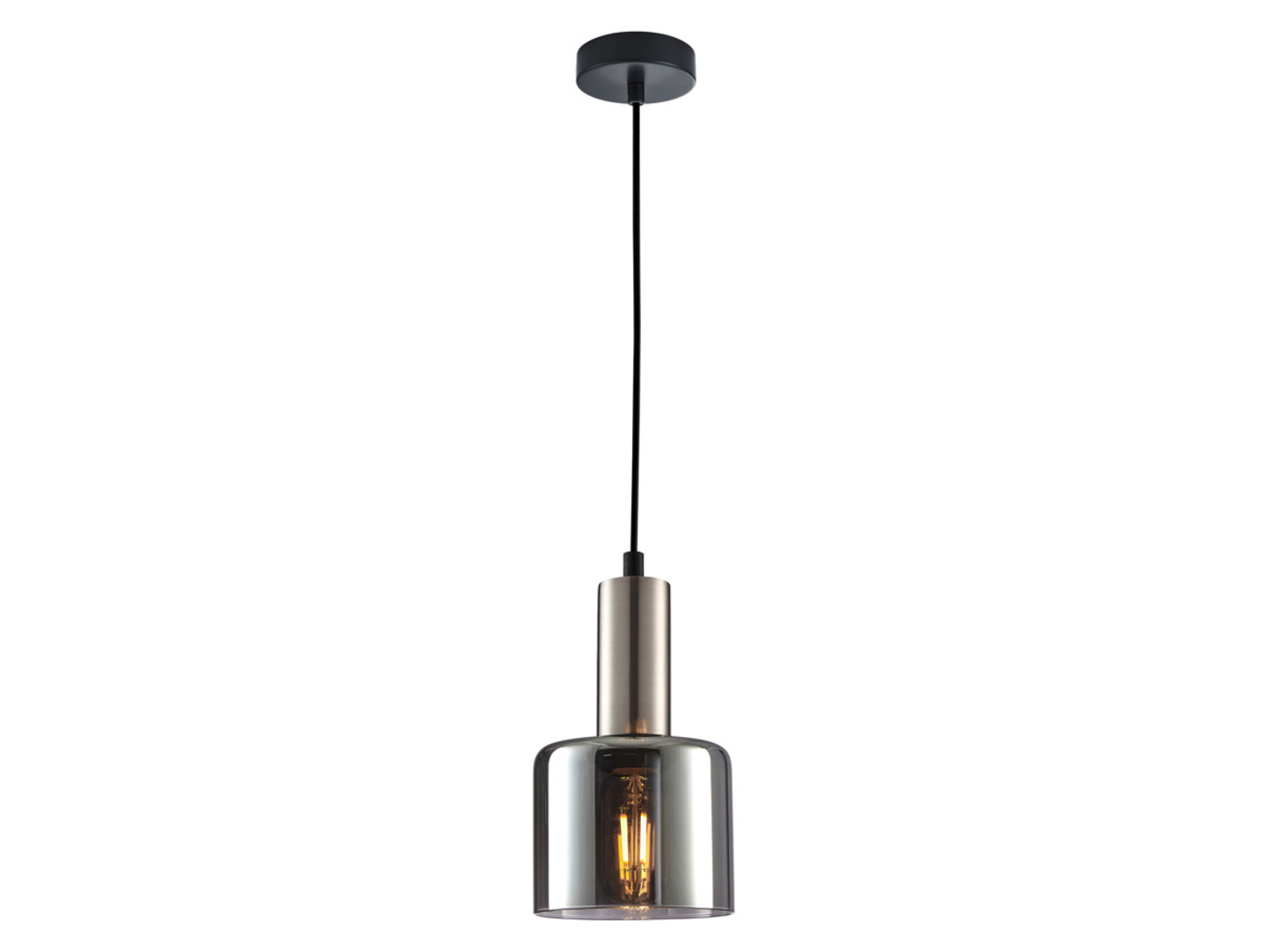 Lampa wisząca Santia szklana czarna