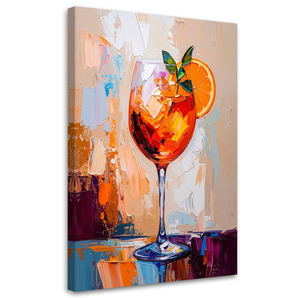 Obraz do kuchni baru jadalni, Aperol Spritz Drink 20x30